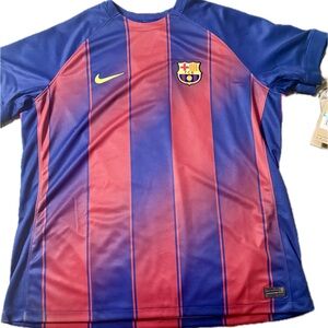 Nike Barcelona Blue and Red Striped Jersey